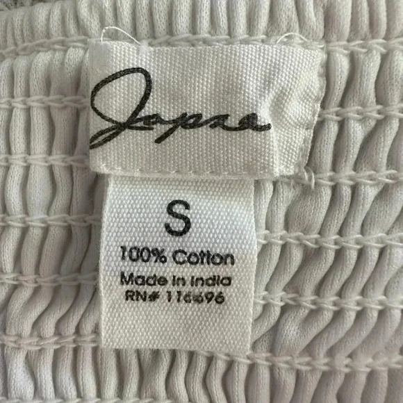 Japna White Mini Smocked Dress (U5) - Picture 6 of 6